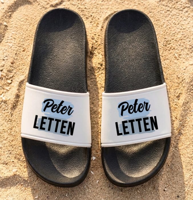 Customer photo review of Deine Letten - Personalisierte Badeschlappen mit Name