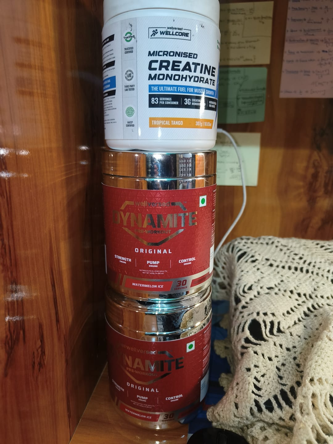 Customer photo review of Dynamite Pre-Workout (420g, 30 Servings) | Watermelon Ice