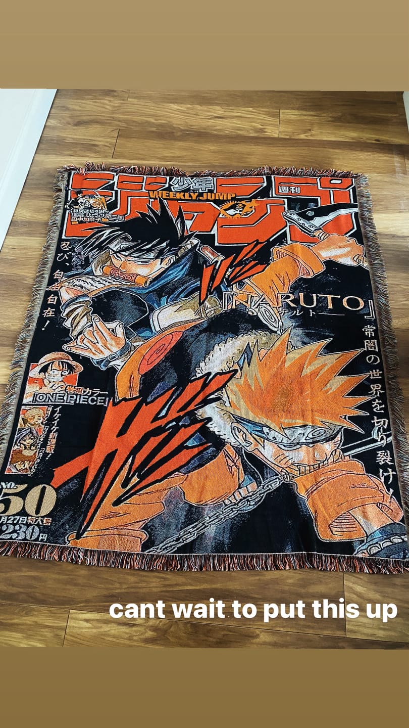 Customer photo review of Shinobi 12 Woven Blanket Tapestry