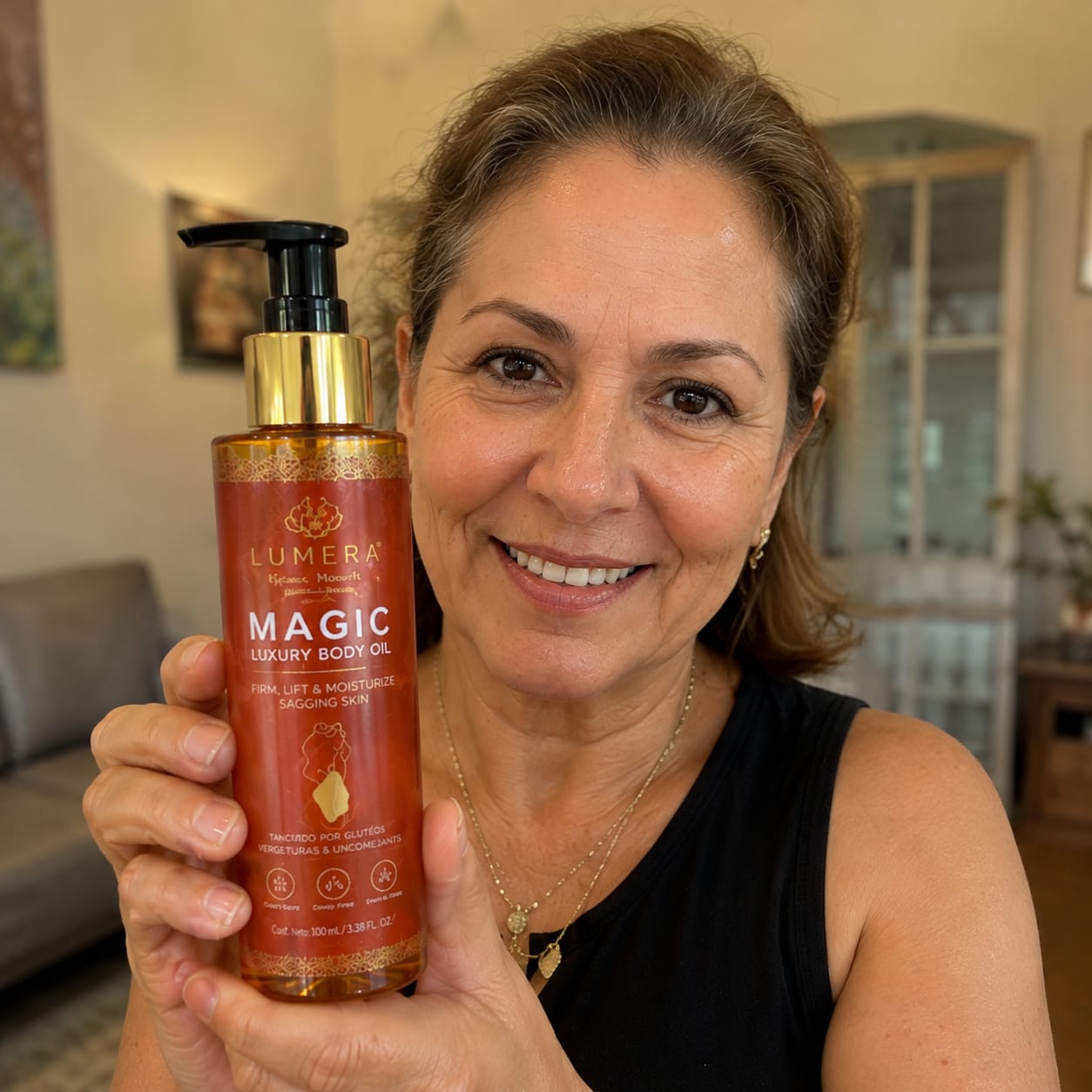 Customer photo review of LUMERA Magic Body Oil