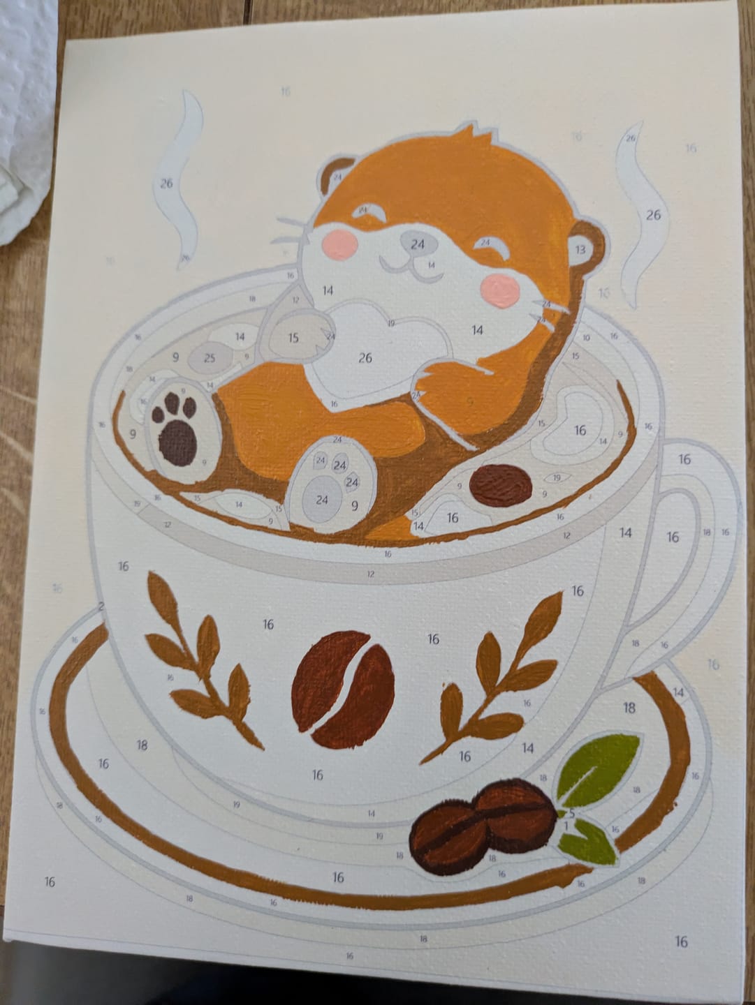 Customer photo review of 6 Mini Paintings - Animals in Cups Set