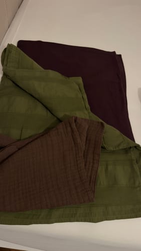Customer photo review of Fine Linen Dokulu Keten 2'li Yastık Seti Kahverengi