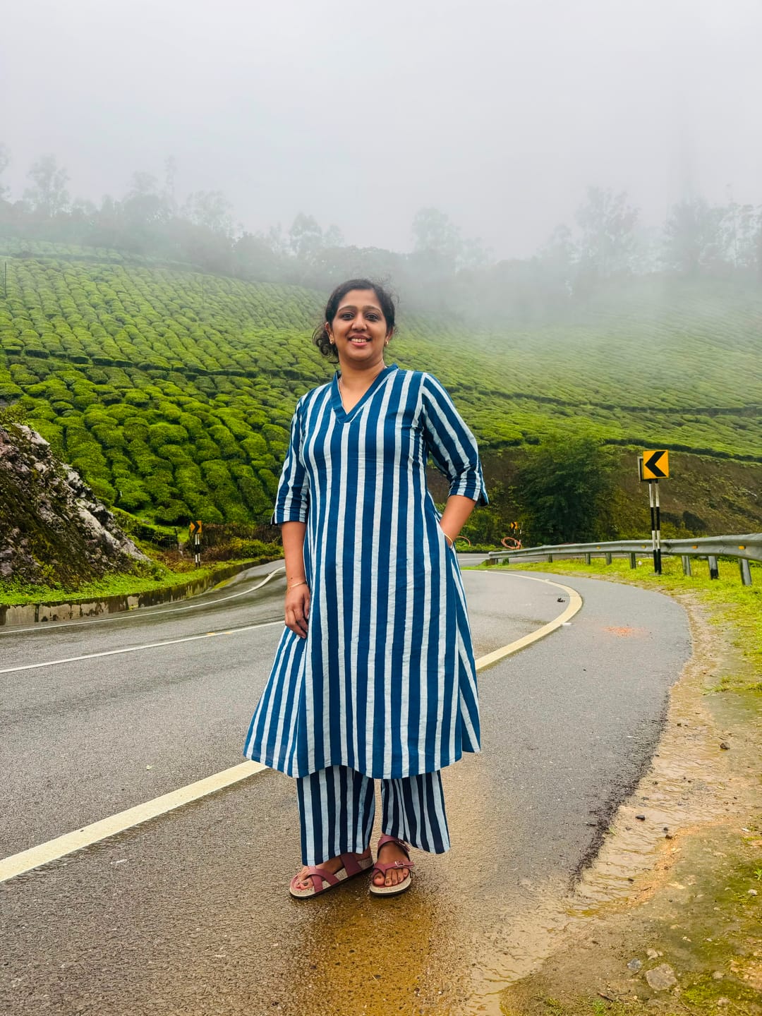 Customer photo review of Layara Indigo Dabu Cotton Dress