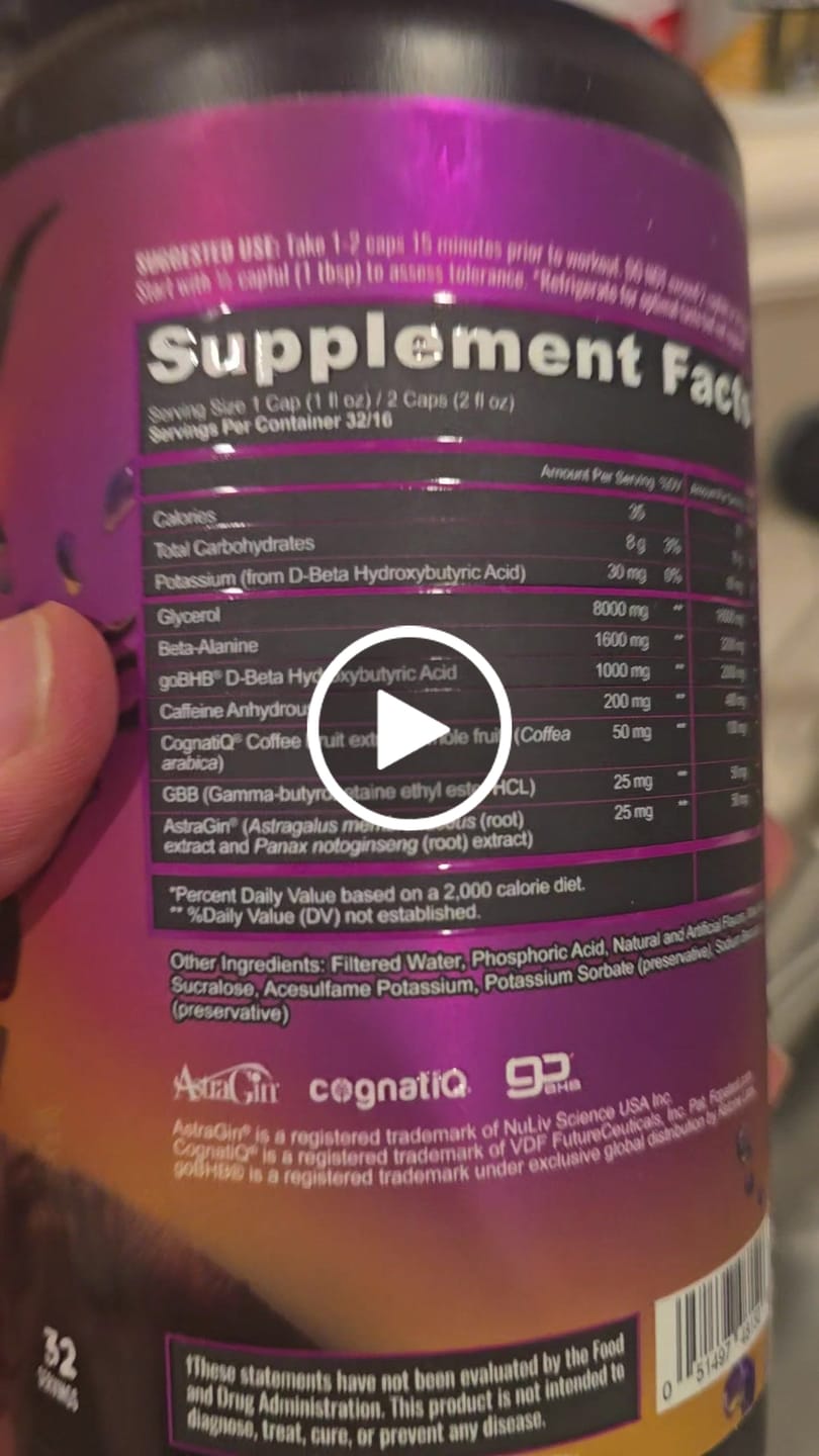 Customer video review of Panda Supps X Pump Sauce Collaboration Liquid Pre Workout - PANDA SAUCE (Grape Lemonade)