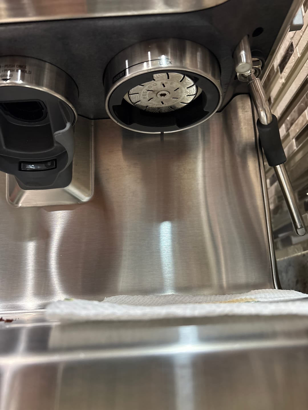 Customer photo review of High Diffusion Espresso Shower Screen - Breville