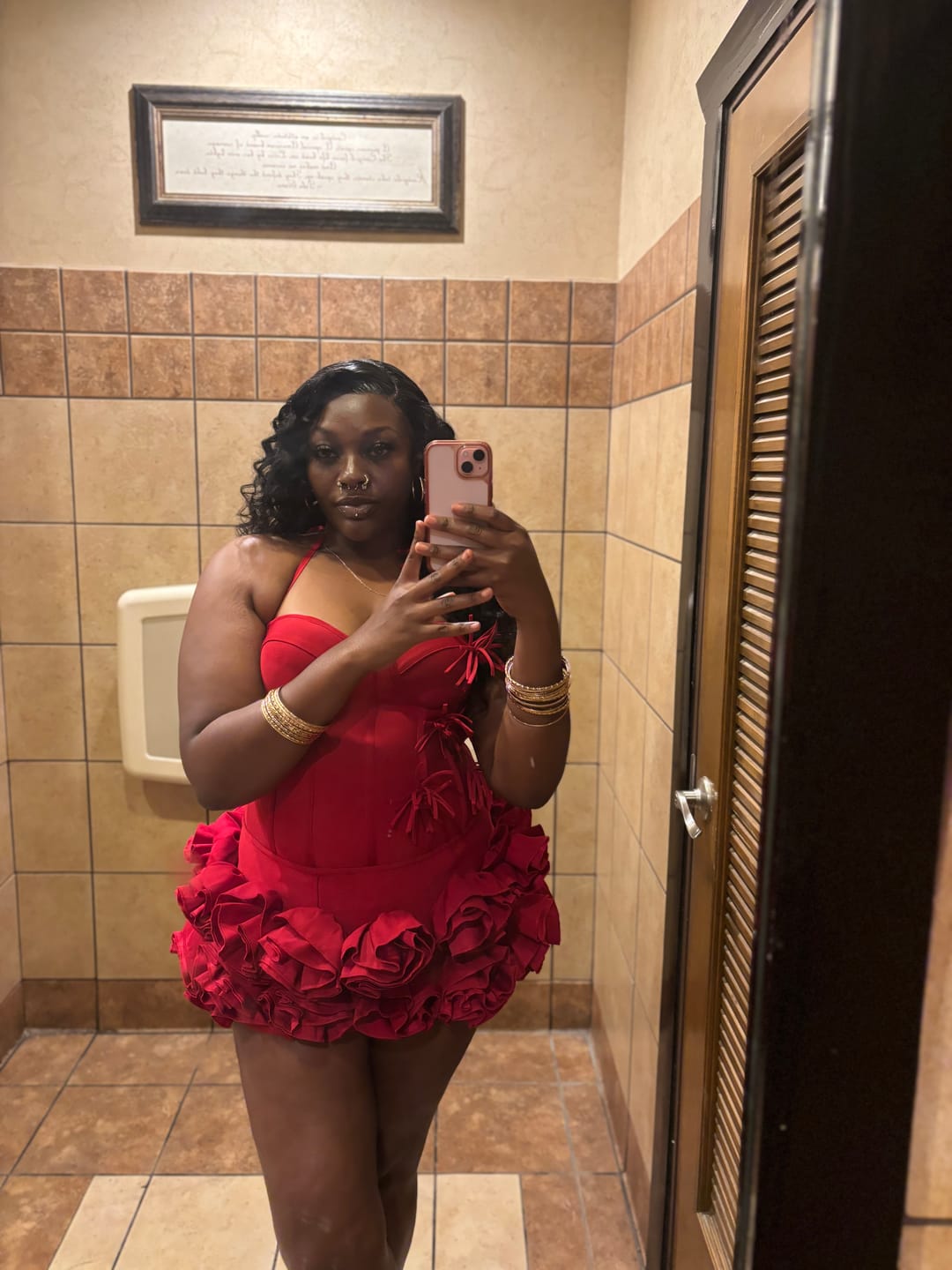 Customer photo review of Sophia Rose – Red - SELLING FAST