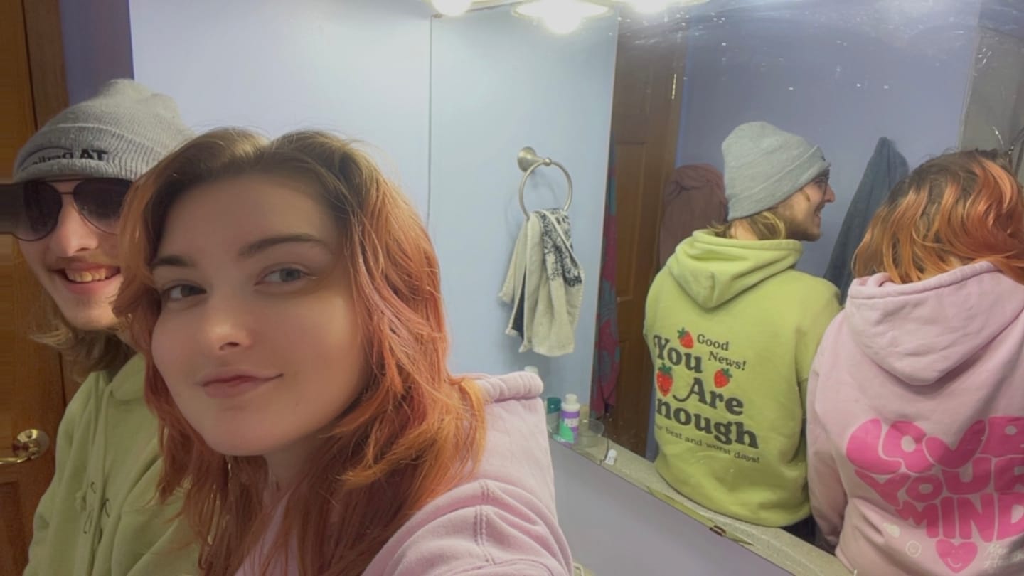Customer photo review of You are Enough Hoodie