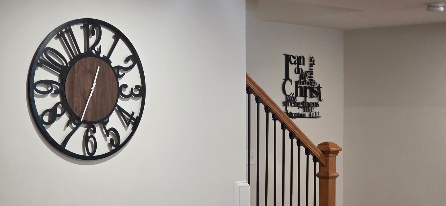 Customer photo review of Christianartworkshop Philippians 4:13 I Can Do All Things Metal Wall Decor: Christ’s Strength for Your Walls