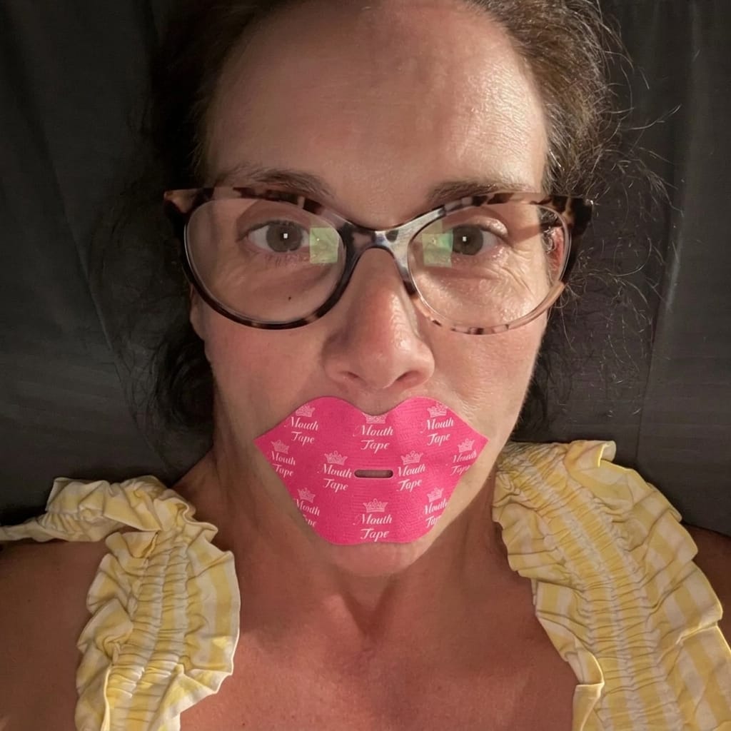 Customer photo review of Beauty Sleep Mouth Tape