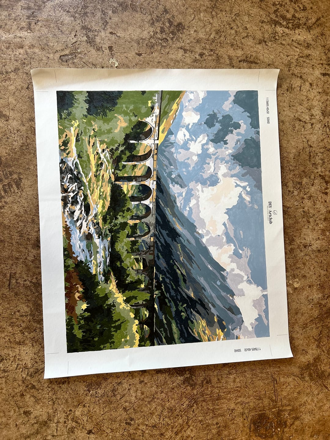 Customer photo review of Glenfinnan Viaduct | Paint by Number