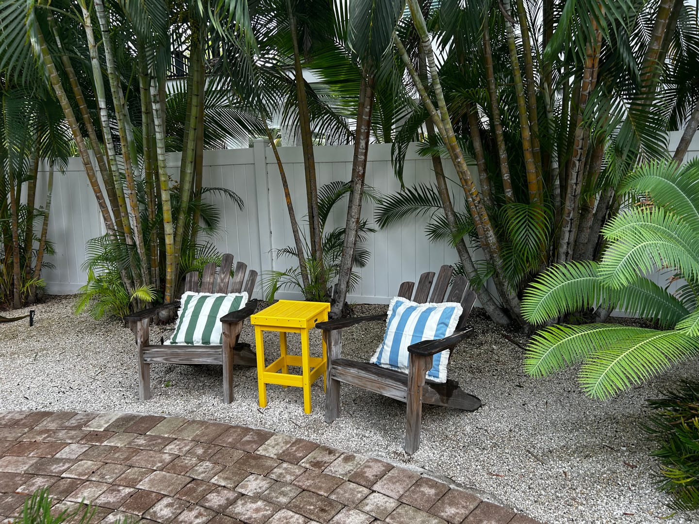 Customer photo review of Beach Stripes, Outdoor Performance Azure Blue Waterproof Pillow Cover, with Fringe, 20"x20"