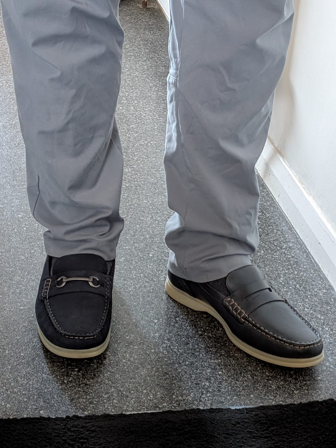 Customer photo review of Marlin Nubuck Loafers Navy