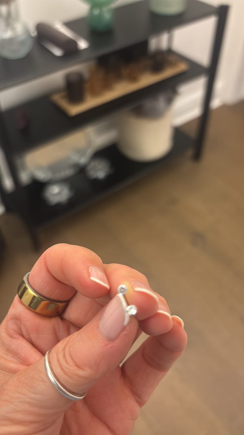 Customer photo review of Roxi U hoop Bight Silver