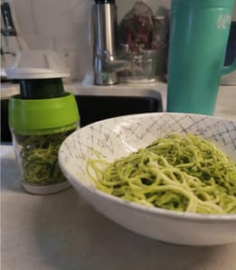 Customer photo review of VeggieTwist™ – Spiral Vegetable Cutter
