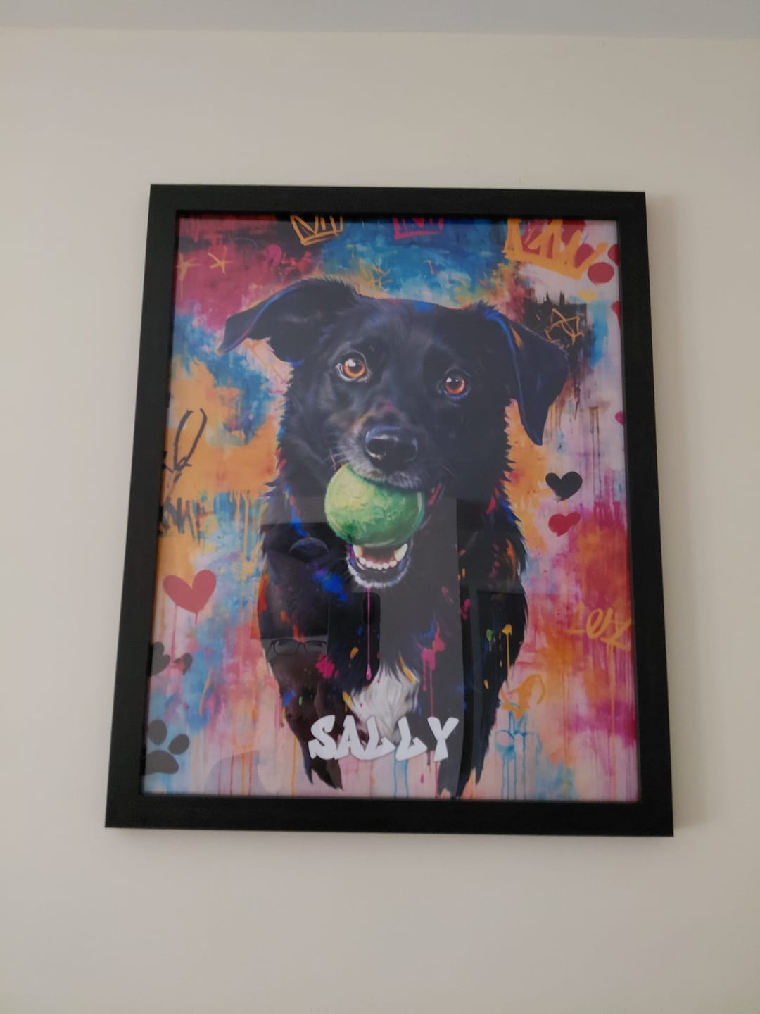 Customer photo review of Graffiti -  Personalised Poster