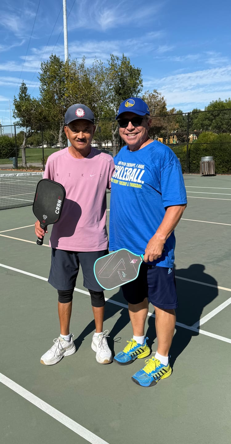 Customer photo review of Pickleball Over Therapy T-Shirt