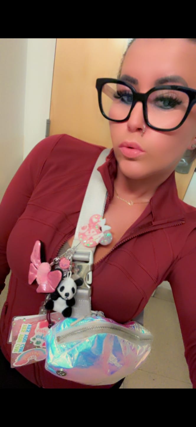 Customer photo review of Custom Script Necklace (2)