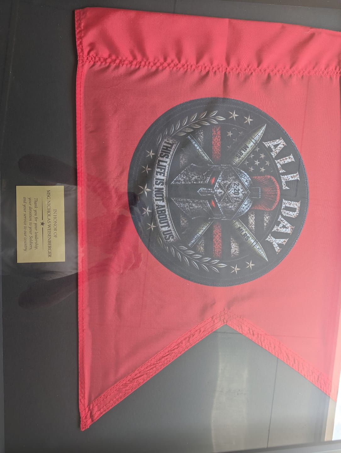 Customer photo review of Custom Guidon Flag