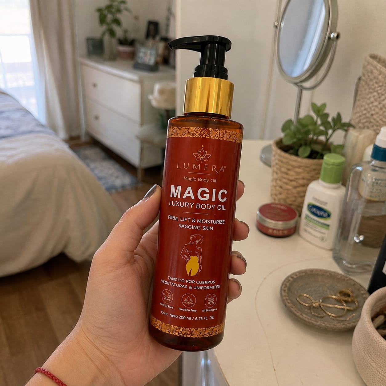 Customer photo review of LUMERA Magic Body Oil