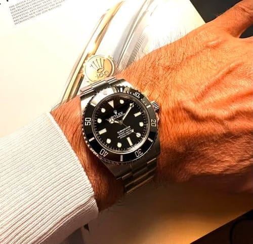 Customer photo review of Submariner Non-Date Ceramic Bezel Steel 41mm Mens Watch 124060