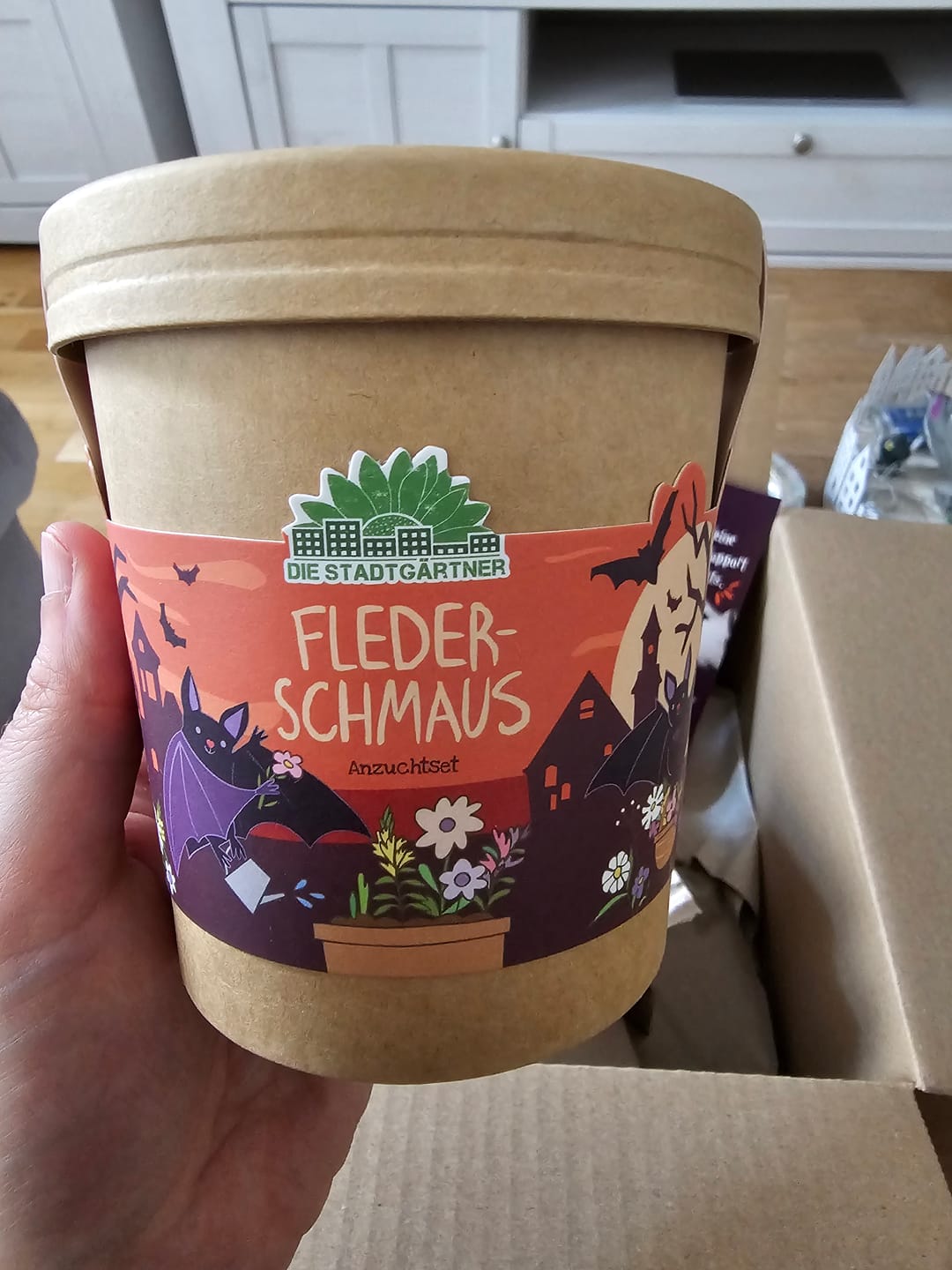 Customer photo review of Fledermaus Anzuchtset – Halloween-Wildblumen