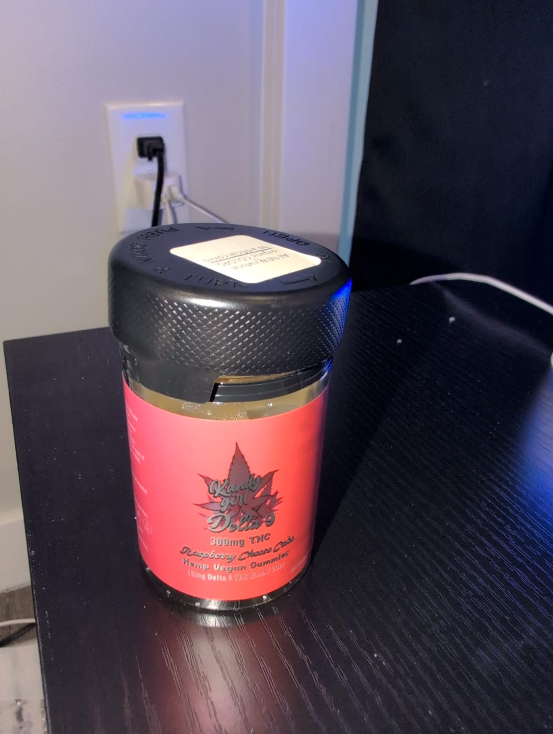 Customer photo review of Delta 9 THC Gummies Raspberry Cheesecake 300MG