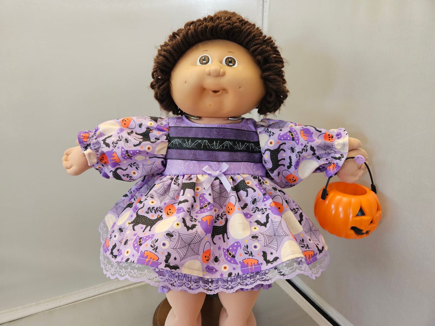 Customer photo review of Cartoon Halloween Trick Or Treat Fabric