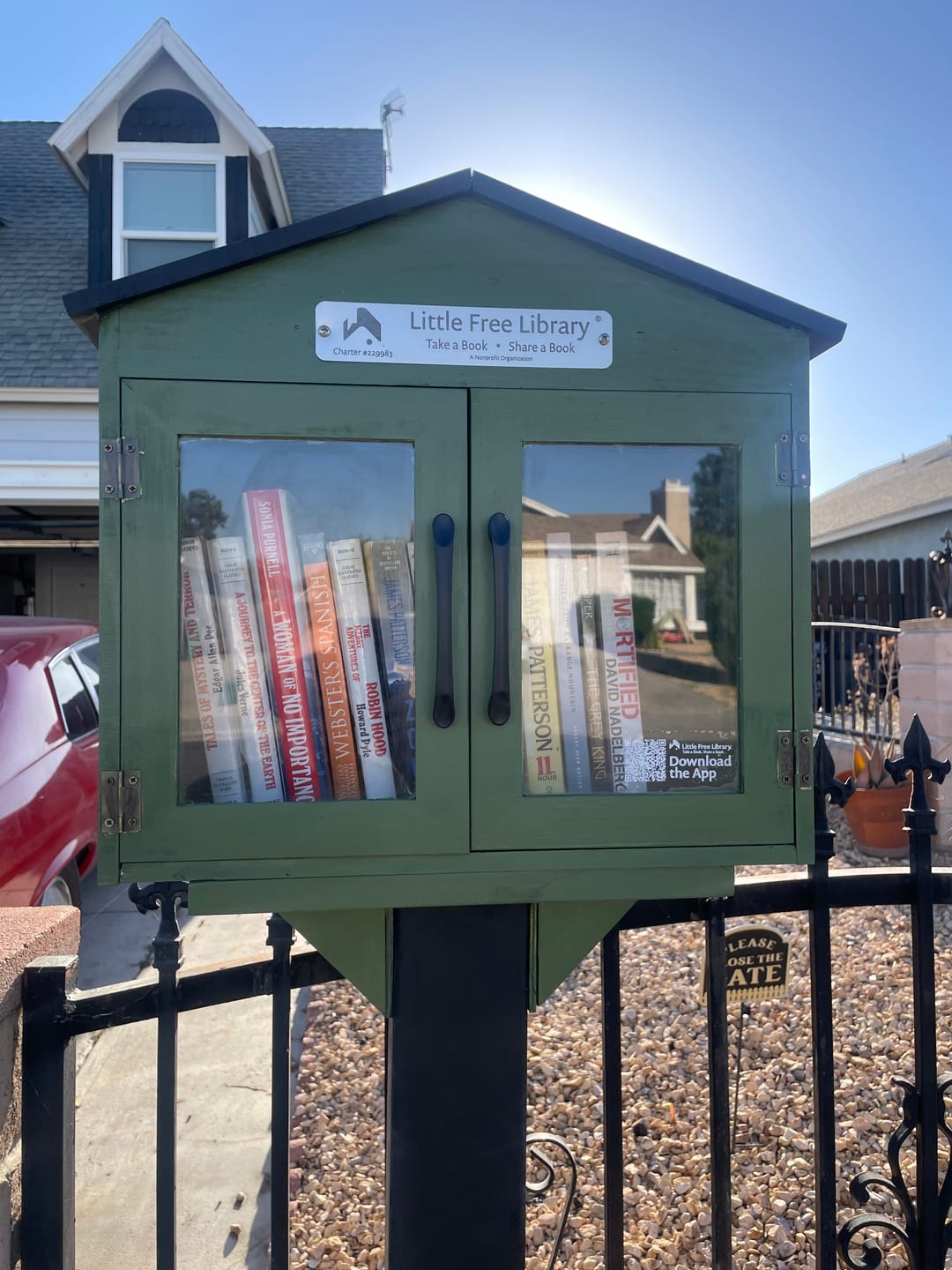 Customer photo review of Little Free Library Official Charter Sign