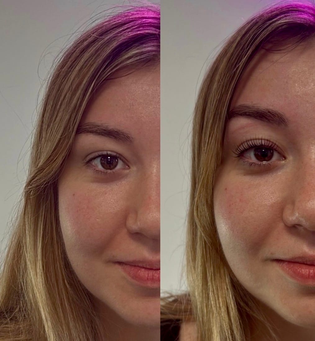 Customer photo review of Pure Care Lash & Brow Lift Pack