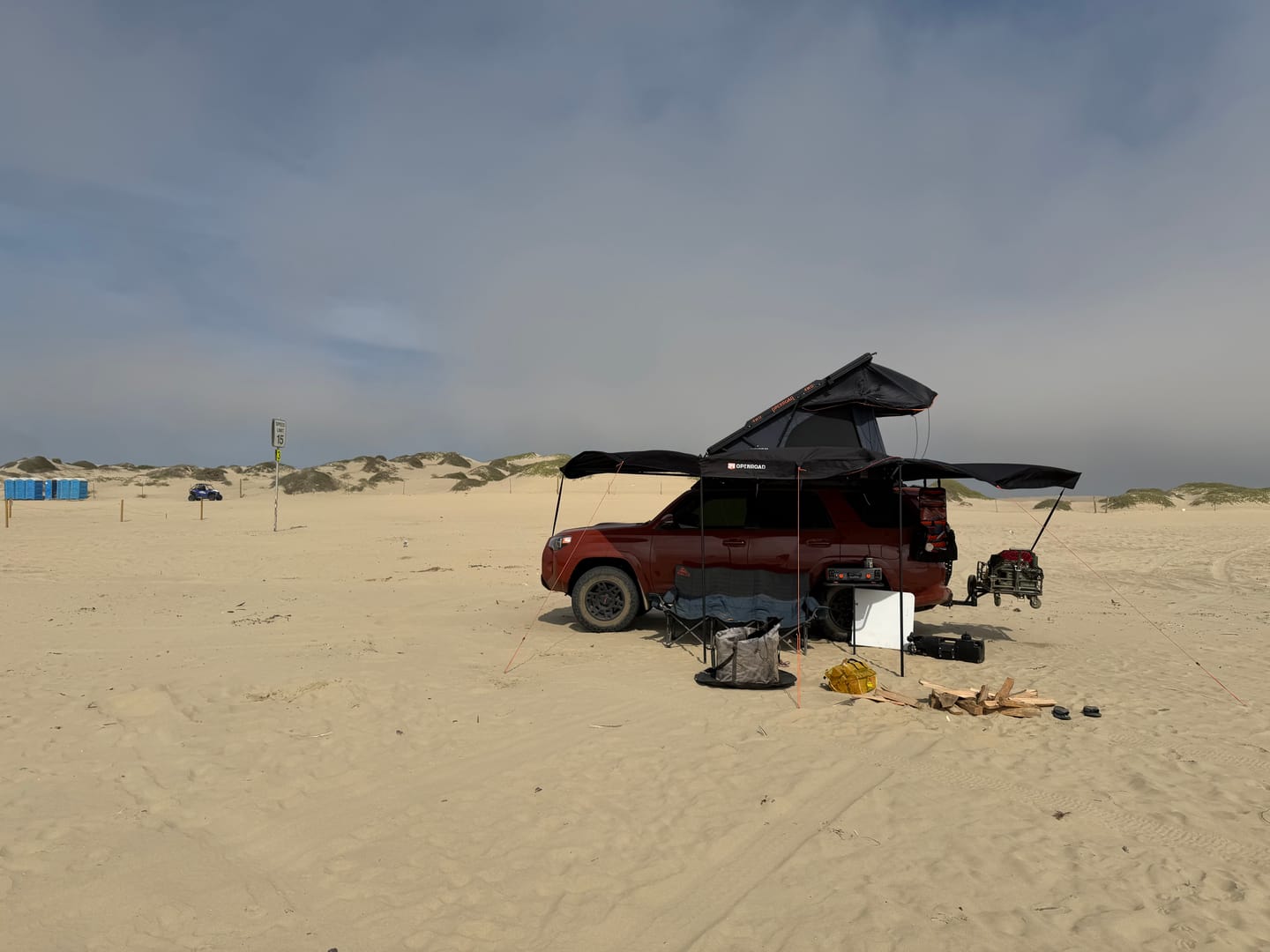 Customer photo review of OPENROAD 180 Free Standing Awning