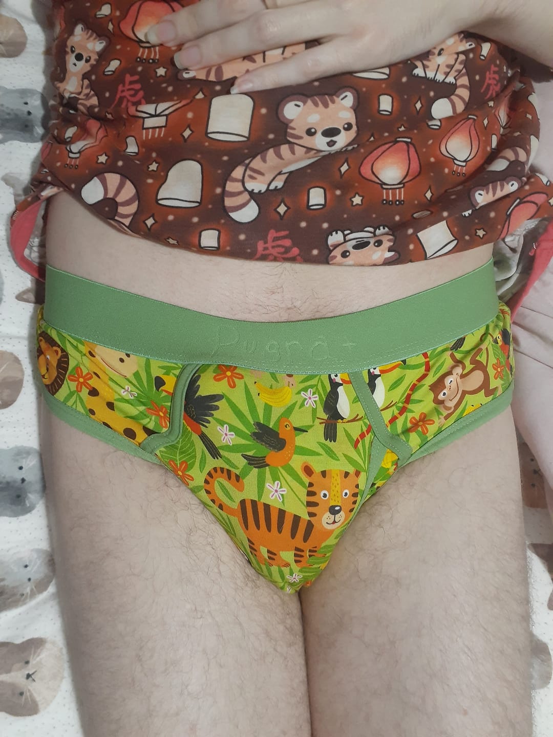Customer photo review of Men's Little Kid "Jungle" Design Briefs