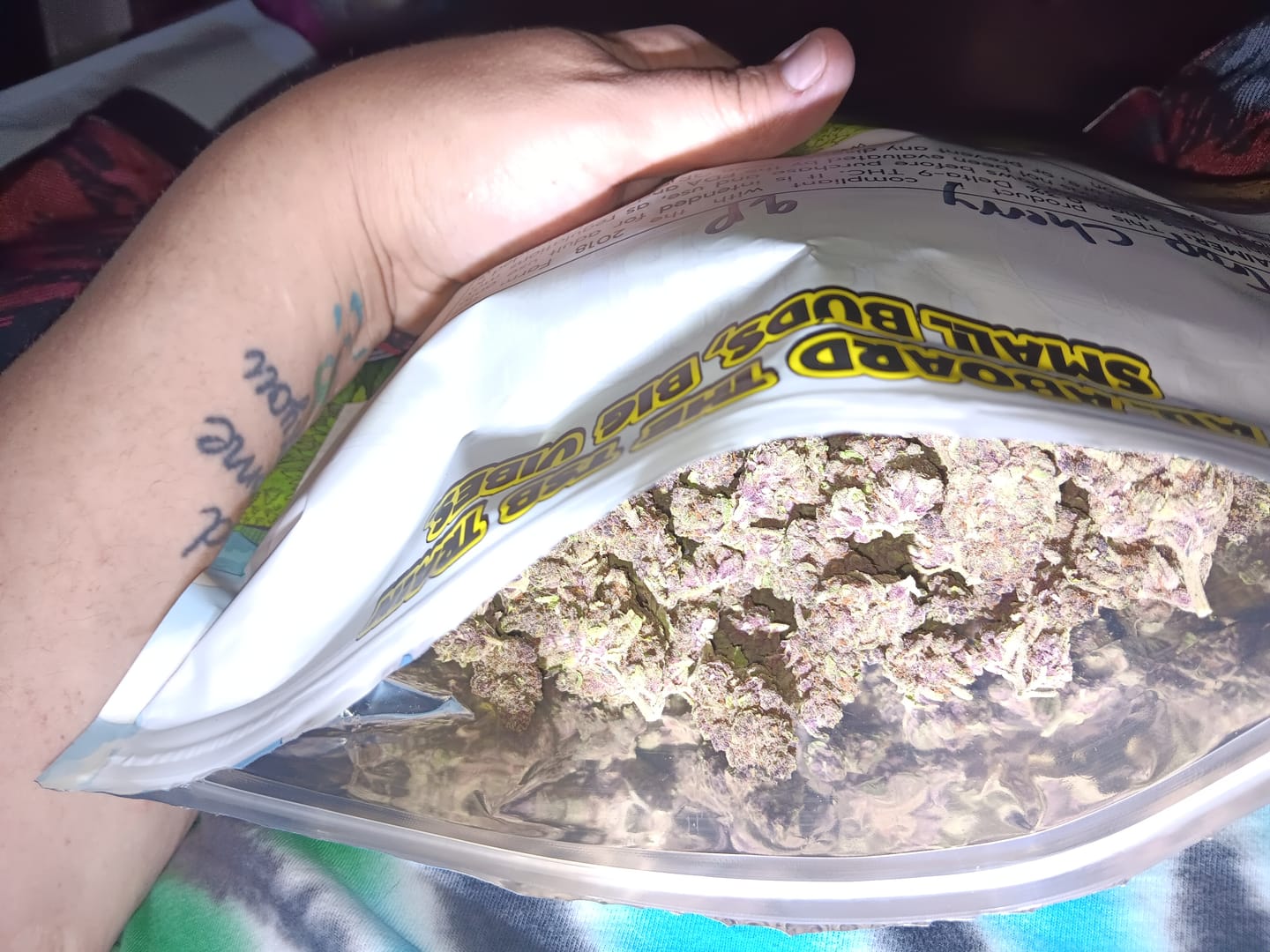 Customer photo review of Tropicana Cherry THCA Flower