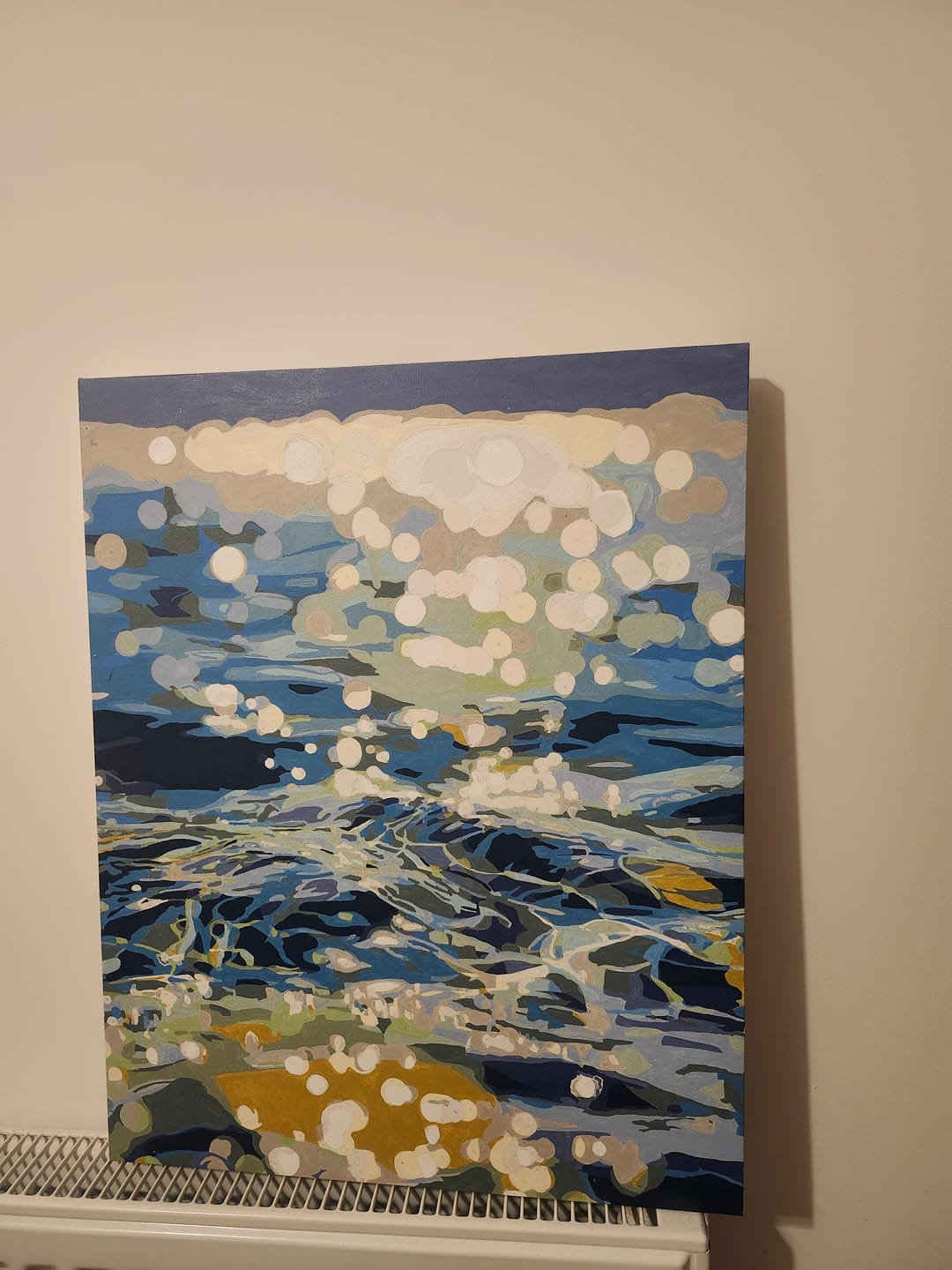 Customer photo review of Shimmering Waters | Paint by Number