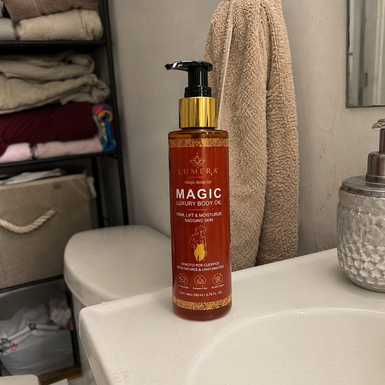 Customer photo review of LUMERA Magic Body Oil