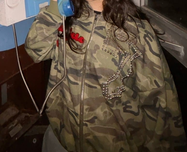 Customer photo review of Aelfric Eden Camo Zip Up Hoodie