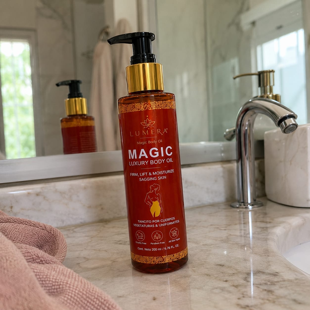 Customer photo review of LUMERA Magic Body Oil