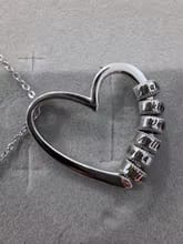 Customer photo review of Heart Name Necklace