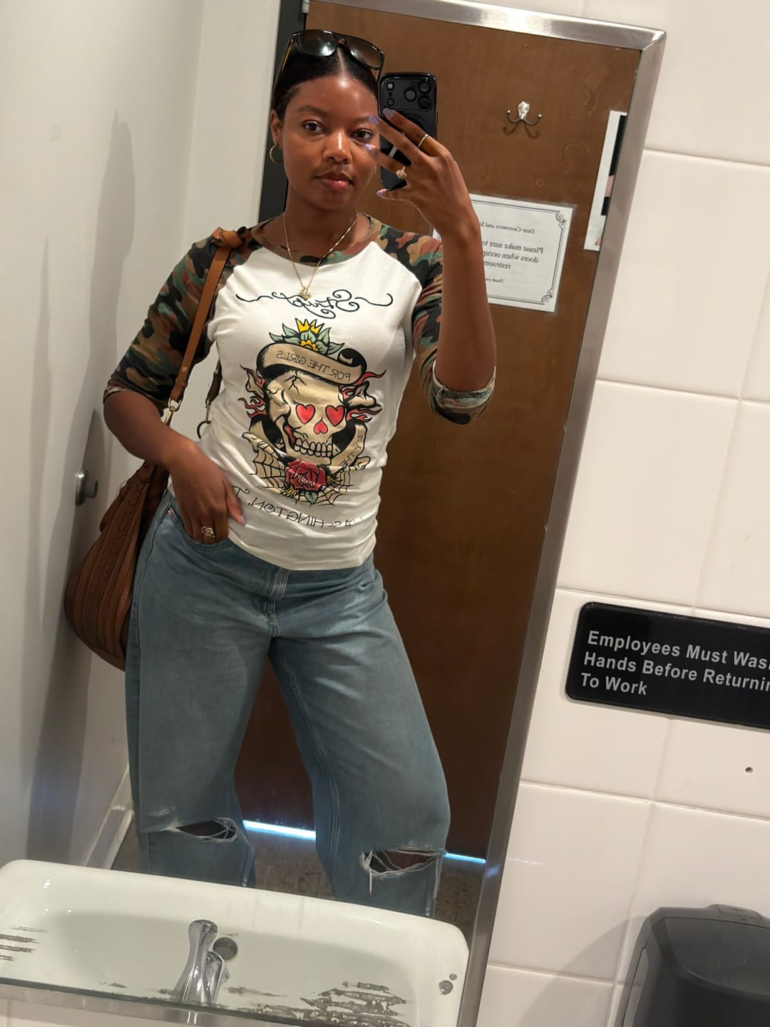 Customer photo review of FOR THE GIRLS RAGLAN
