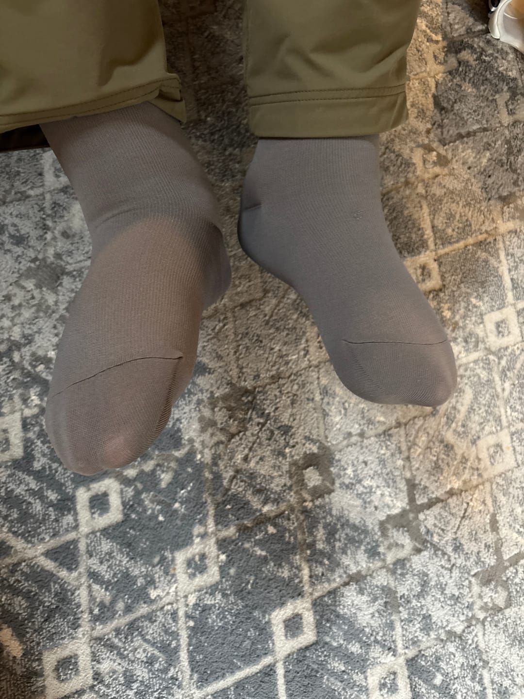 Customer photo review of Bamboo Wide Compression Socks