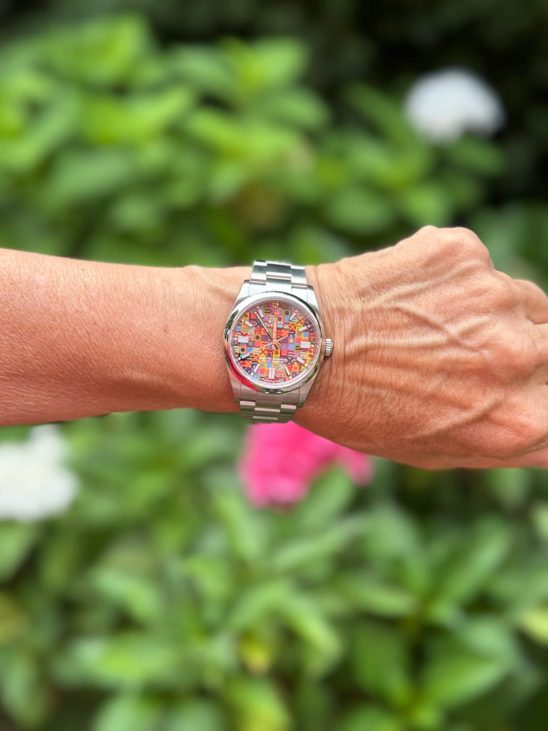 Customer photo review of Rolex Oyster Perpetual 36 Jubilee Multicolor - 126000 - Full-Set