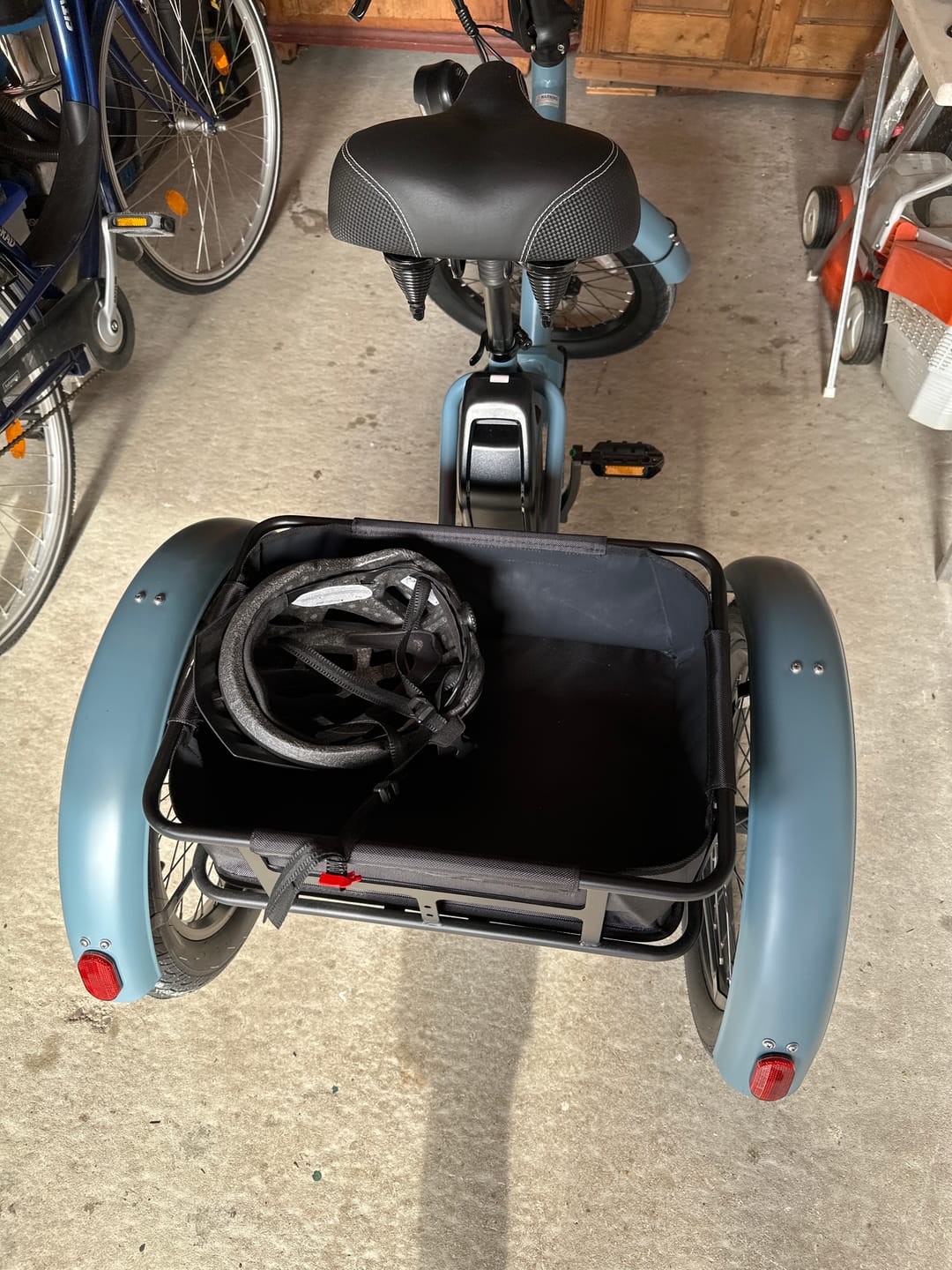 Customer photo review of Bike Basket Liner