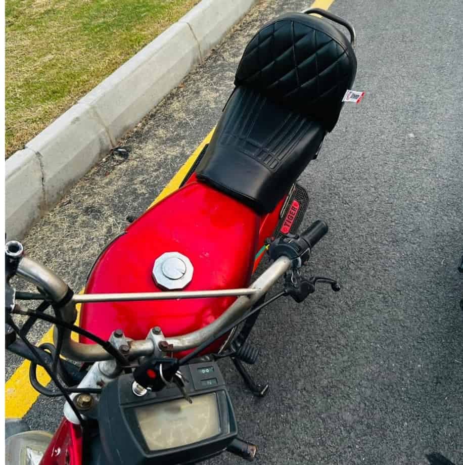 Customer photo review of Bike Back Rest - Comfortable Back Support (Model-Specific)