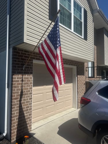 Customer photo review of 3' x 5' American Flag Set