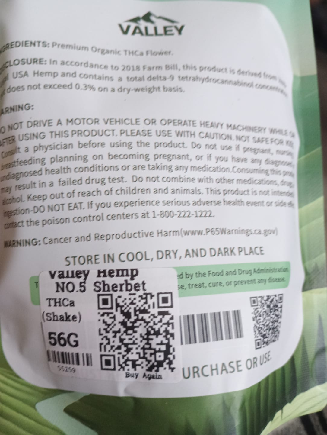 Customer photo review of (Buy 1 Get 2 Free) No5. Sherbet THCa Shake