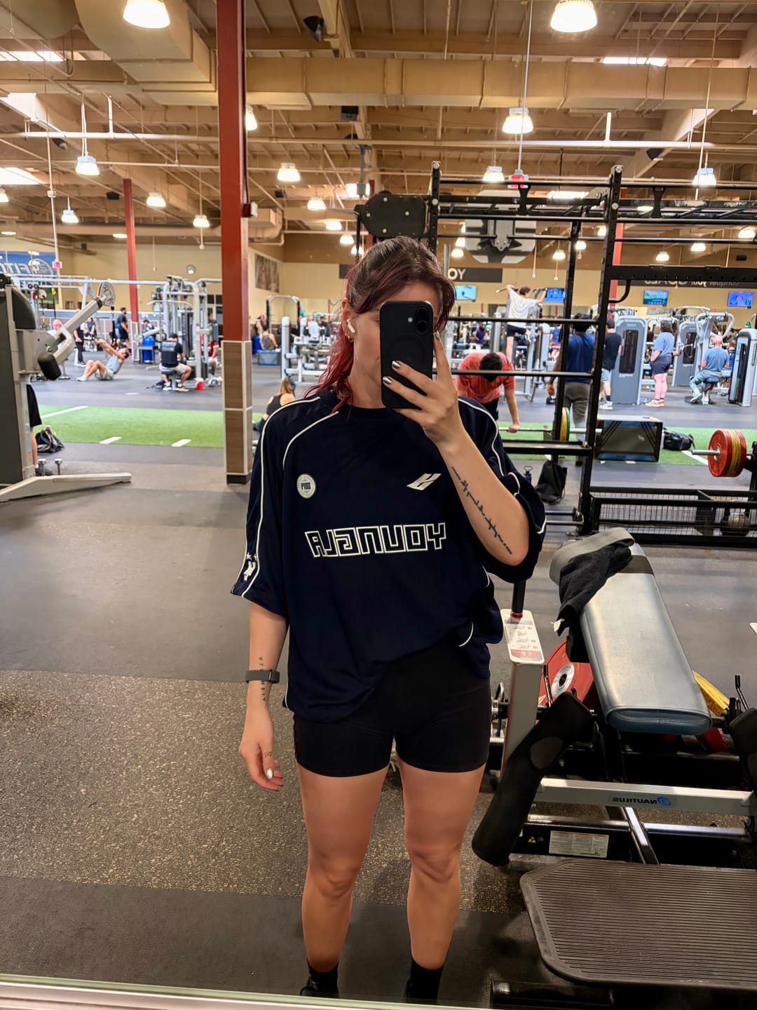 Customer photo review of W4329 Oversized Soccer Jersey