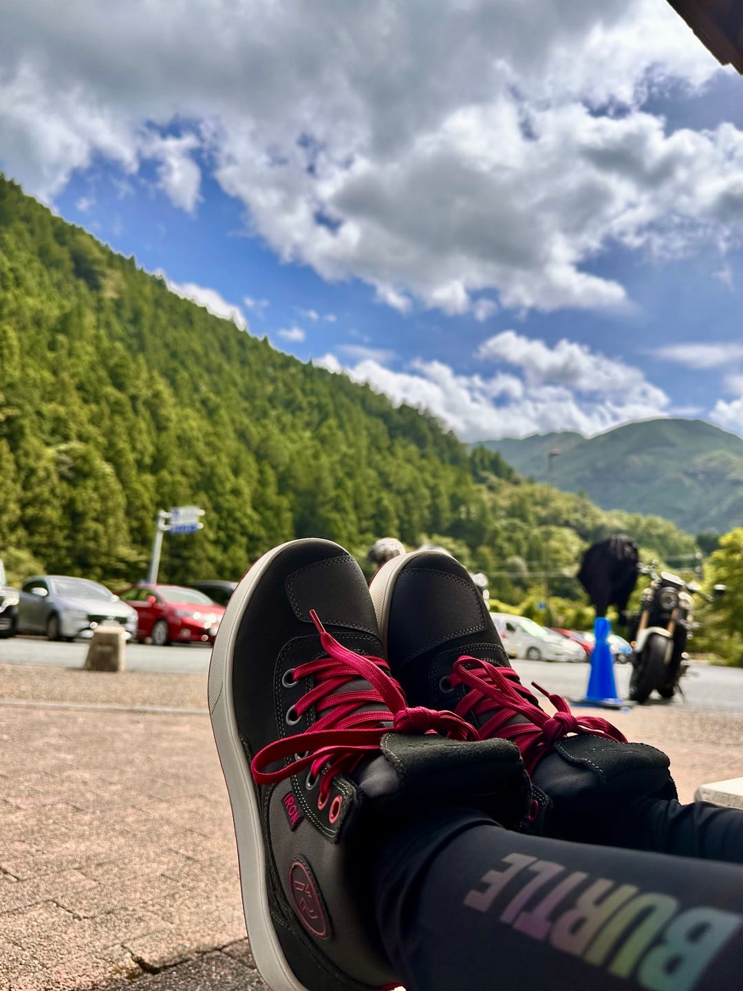 Customer photo review of RIDEIRONストリート用レザー滑り止めモーターサイクルシューズ | MS6002