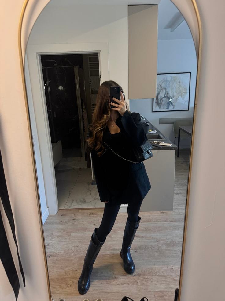 Customer photo review of Saint Remy  Leather Boots
