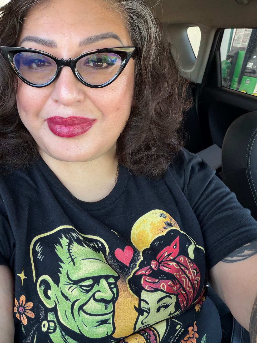 Customer photo review of True Love Franky & Liz Taco T-Shirt