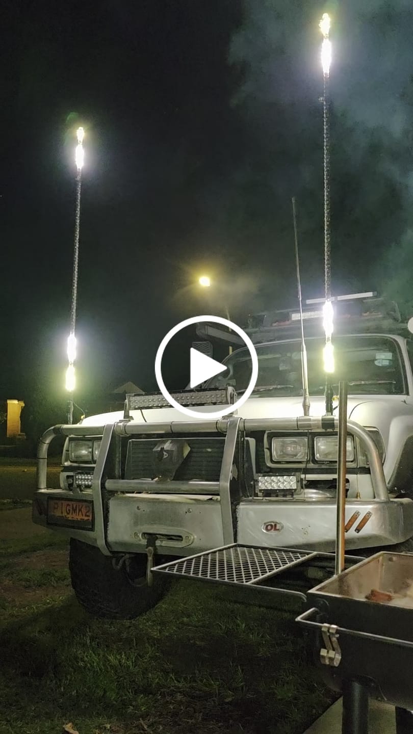 Customer video review of 6ft LED Whip Lights