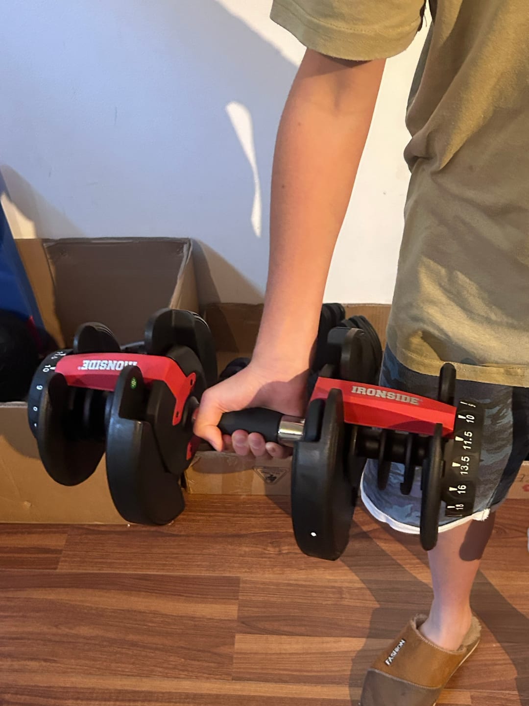 Customer photo review of IRONSIDE Block Adjustable Dumbbell - 24kg (52.5Lb)